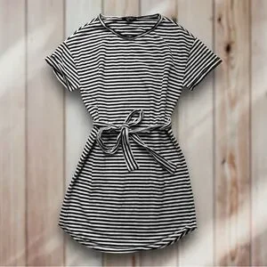 Lucky Brand | Dresses | Lucky Brand Black White Striped Short Sleeve Tshirt Dress Tie Waist Pockets | Poshmark Lucky Brand | Dresses | Lucky Brand Black White Striped Short Sleeve Tshirt Dress Tie Waist Pockets | Poshmark